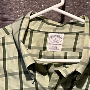 Brooks Brothers, X-Large, Green men’s dress shirt